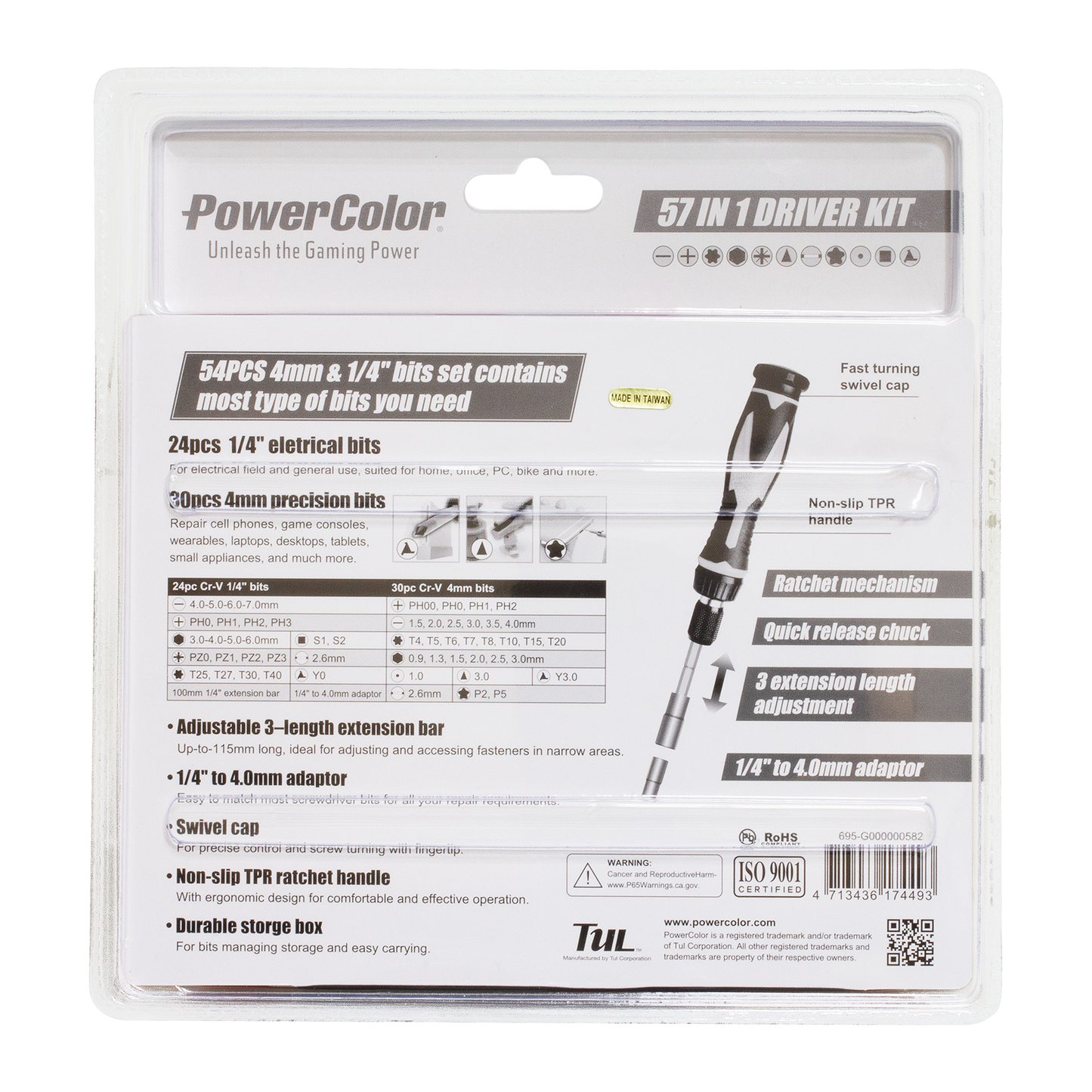 PowerColor 57-in-1 Driver Kit