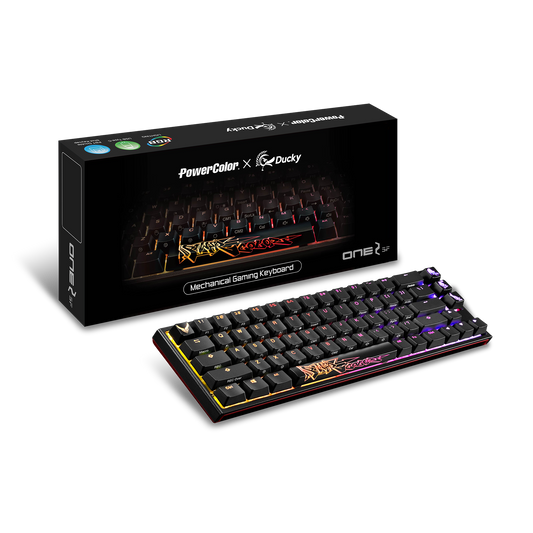 PowerColor x Ducky One 2 SF RGB Mechanical Keyboard - Brown Tactile
