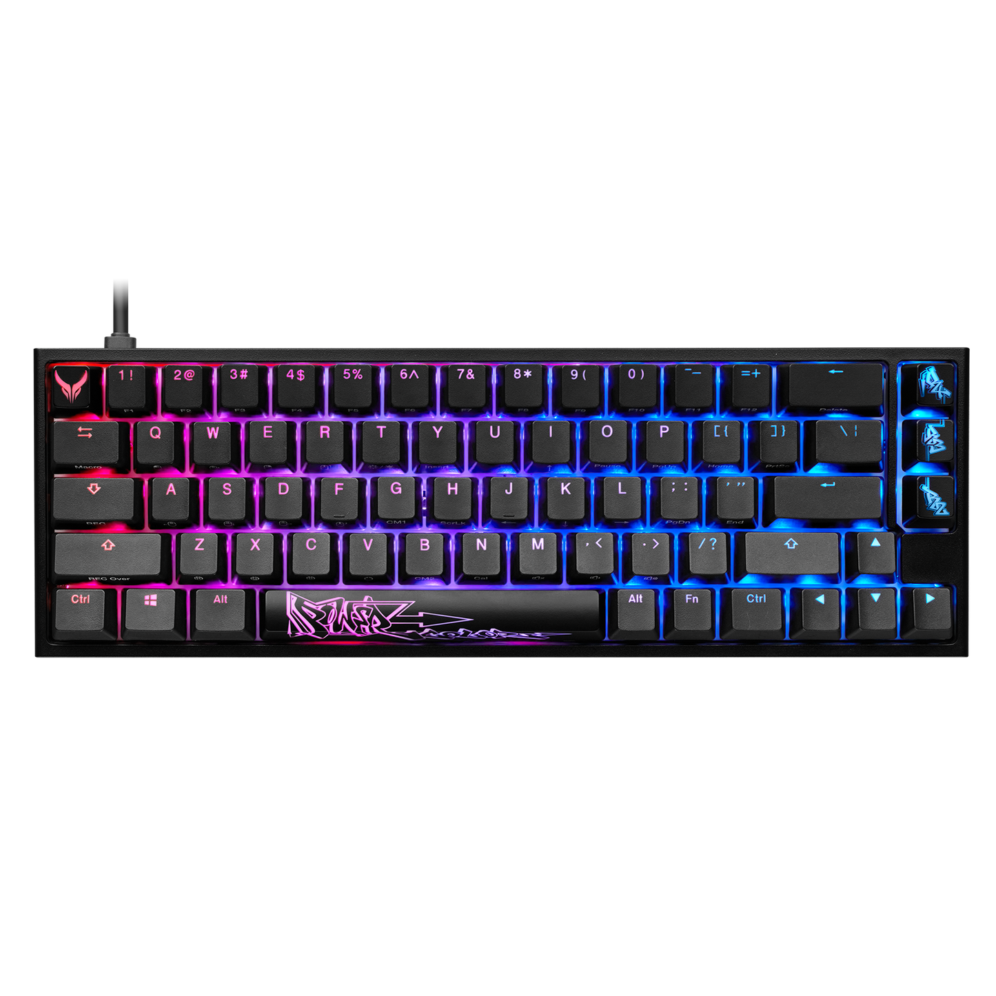 PowerColor x Ducky One 2 SF RGB Mechanical Keyboard - White Clicky